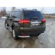 Защита заднего бампера уголки 76 мм ТСС для Mitsubishi Pajero Sport 2013-2016