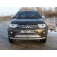 Защита передняя двойная 76/75 мм ТСС для Mitsubishi Pajero Sport 2013-2016