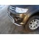 Защита передняя двойная 76/75 мм ТСС для Mitsubishi Pajero Sport 2013-2016