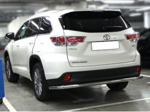 Защита заднего бампера полноразмерная d-60 для Toyota Highlander 2017-2019 HYG2017_3.1