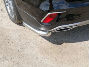 Защита задняя уголки 60 мм для Hyundai Santa Fe Grand № HYUNSFGR16-21