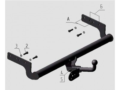 Фаркоп Avtos для Hyundai Accent 1999-2006