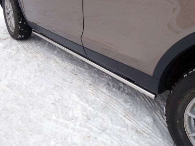 Пороги труба 42 мм ТСС для Land Rover Discovery Sport 2014-2021