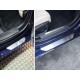 Накладки на пороги шлифованный лист ТСС для Jaguar XE 2015-2021