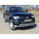 Защита передняя двойная 76-75 мм ТСС для Mitsubishi L200 2014-2015