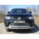 Защита передняя двойная 76-75 мм ТСС для Mitsubishi L200 2014-2015
