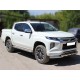 Защита переднего бампера двойная d-76 с доп.накладками Технотек для Mitsubishi L200 2019 – н.в.