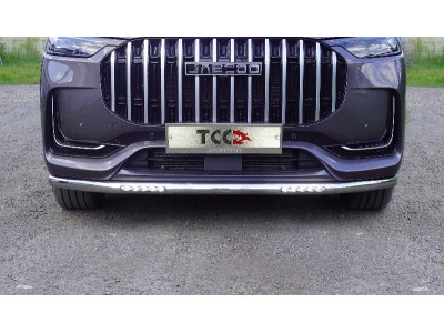 Защита передняя нижняя (с ДХО) 60,3 мм для Jaecoo J8 2.0L 4WD 2024-н.в.