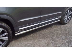 Пороги труба 60,3 мм для Changan CS95 2.0L 4WD 2024-н.в. №CHANCS95NEW24-05