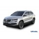 Порог-площадка "Silver" F180AL + комплект крепежа для Skoda Karoq 2020-н.в., Volkswagen Taos 2021-н.в.