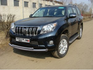 Защита передняя двойная 76-50 мм для Toyota Land Cruiser 150 № TOYLCPR150-07