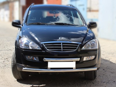 Защита передняя двойная 60-60 мм для Ssang Yong Kyron 2007-2015