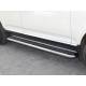 Пороги с площадкой алюминиевый лист 60 мм Технотек для Volkswagen Touareg 2002-2007