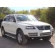 Пороги с площадкой алюминиевый лист 60 мм Технотек для Volkswagen Touareg 2002-2007