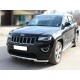 Дуга передняя по низу бампера d-60 с декоративной защитой картера для Jeep Grand Cherokee 2013-2021