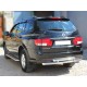 Защита заднего бампера двойная 60-53 мм для Ssang Yong Kyron 2007-2015