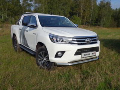 Защита переднего бампера 76 мм ТСС для Toyota Hilux 2015-2021