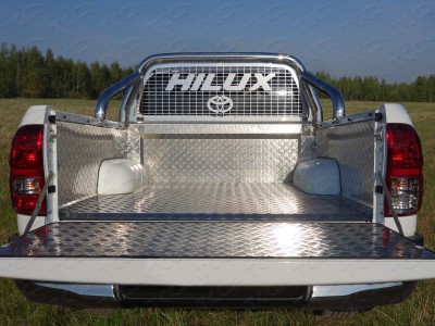Защита кузова пикапа и заднего стекла 76 мм ТСС для Toyota Hilux 2015-2021