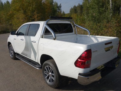 Защита кузова пикапа с фарой 76 мм ТСС для Toyota Hilux 2015-2021