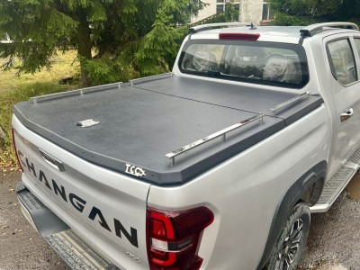 Рейлинги на крышку кузова (комплект Premium) 4шт для Toyota Hilux 2015-н.в.,Hilux Exclusive 2018-н.в.,Toyota Hilux Black Onyx 2020-н.в.
