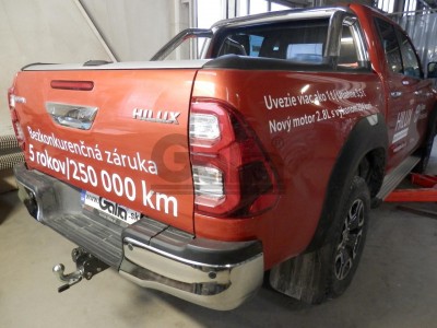 Фаркоп оцинкованный для Toyota Hilux 2015-н.в., JAC T6 2021-н.в., JAC T8 2018-н.в., JAC T8 Pro 2023-н.в., Sollers ST6 2023-н.в. условно-съемное крепление шара