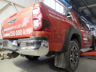 Фаркоп оцинкованный для Toyota Hilux 2015-н.в., JAC T6 2021-н.в., JAC T8 2018-н.в., JAC T8 Pro 2023-н.в., Sollers ST6 2023-н.в. условно-съемное крепление шара