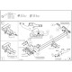 Фаркоп оцинкованный для Toyota Hilux 2015-н.в., JAC T6 2021-н.в., JAC T8 2018-н.в., JAC T8 Pro 2023-н.в., Sollers ST6 2023-н.в. условно-съемное крепление шара