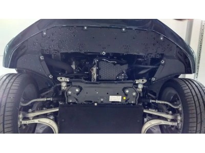 Защита картера двигателя (4 мм, алюминий) для Audi A4 2015-2024 (V = 1.8; 2.0 TFSI AT), Audi A5 2017-2024 (V = 2.0 TFSI)