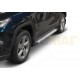Пороги алюминиевые Rival Silver для Toyota RAV4 2019-2021