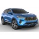 Пороги алюминиевые Rival Black для Haval F7/F7x 2019-2021