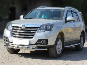 Защита передняя двойная 53-43 мм с накладками для Great Wall Hover H3 New № GWHH314 1.2