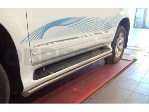Защита штатного порога 43 мм для Lexus GX460 № GX09 2