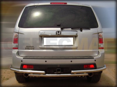 Защита заднего бампера 53 мм с боковой защитой для Honda Pilot 2008-2011