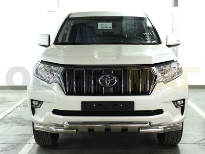 Защита переднего бампера Shark 76 мм для Toyota Land Cruiser Prado 150 2017-2020