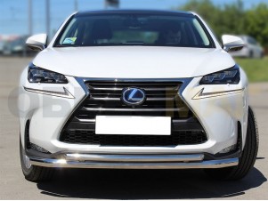 Защита передняя двойная 60-43 мм для Lexus NX200/300h № LNX_1.1