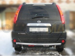 Защита заднего бампера 60 мм радиусная для Nissan X-Trail T31 № NXTN 4