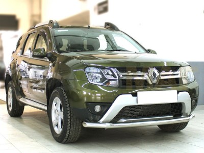 Защита переднего бампера 60 мм для Renault Duster 2015-2021