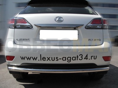 Защита заднего бампера 53 мм для Lexus RX270/350/450 2012-2015