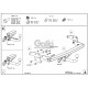 Фаркоп оцинкованный Galia шар C съемный для Mazda CX-9 2007-2016