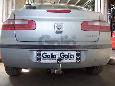 Фаркоп оцинкованный Galia шар BMA съёмный на лифтбек для Renault Laguna 2 2001-2007