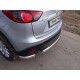 Защита заднего бампера уголки 75х42 мм ТСС для Mazda CX-5 2015-2021
