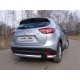 Защита заднего бампера уголки 75х42 мм ТСС для Mazda CX-5 2015-2021