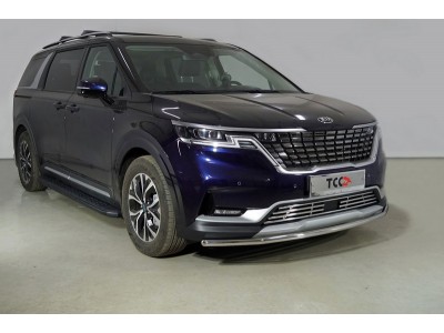 Защита переднего бампера 42 мм ТСС для Kia Carnival 2020-2021