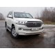 Защита переднего бампера двойная 76-75 мм ТСС для Toyota Land Cruiser 200 2015-2021