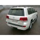 Защита задняя овальные уголки 75х42 мм ТСС для Toyota Land Cruiser 200 2015-2021