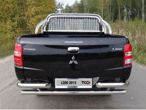 Защита кузова и заднего стекла без надписи 75х42 мм для Mitsubishi L200 № MITL20015-48